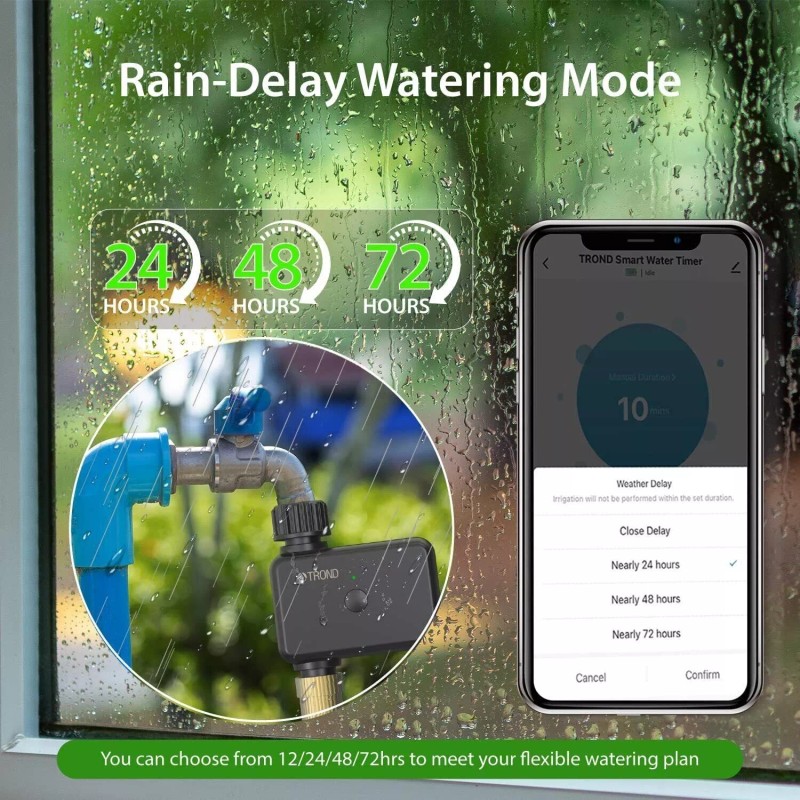 TROND Smart Sprinkler Timer Bluetooth Water Timer for Garden Hose