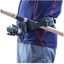 ZYLPYQ Fly Fishing 3rd Hand, Wearable Fishing Rod Holder,Adjustable Fishing Belt,Fishing Accessories Wading Belt,with 20pcs Soft Lures