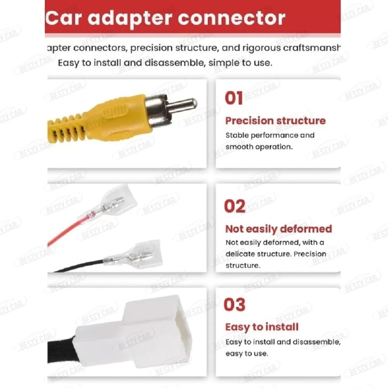 4Pin Retain OEM Fatory Car Parking Reverse Backup Rearview Camera