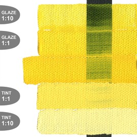 Fluid Acrylics by GOLDEN, Benzimidazolone Yellow Medium, 1 fl. oz. Bottle, Professional Acrylic Paint, Semi-Transparent