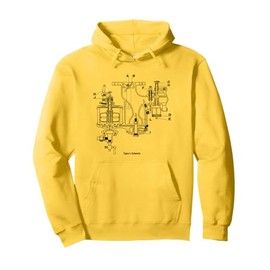 Vintage Carburetor Diagram – Car & Motorcycle Engine Graphic Pullover Hoodie