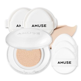 Amuse Ceramic Skin Perfector Cushion original + 2 refills, 1.5 natural, 15g / 어뮤즈 세라믹 스킨 퍼펙터 쿠션 본품+리필x2개, 1.5 내추럴, 15g