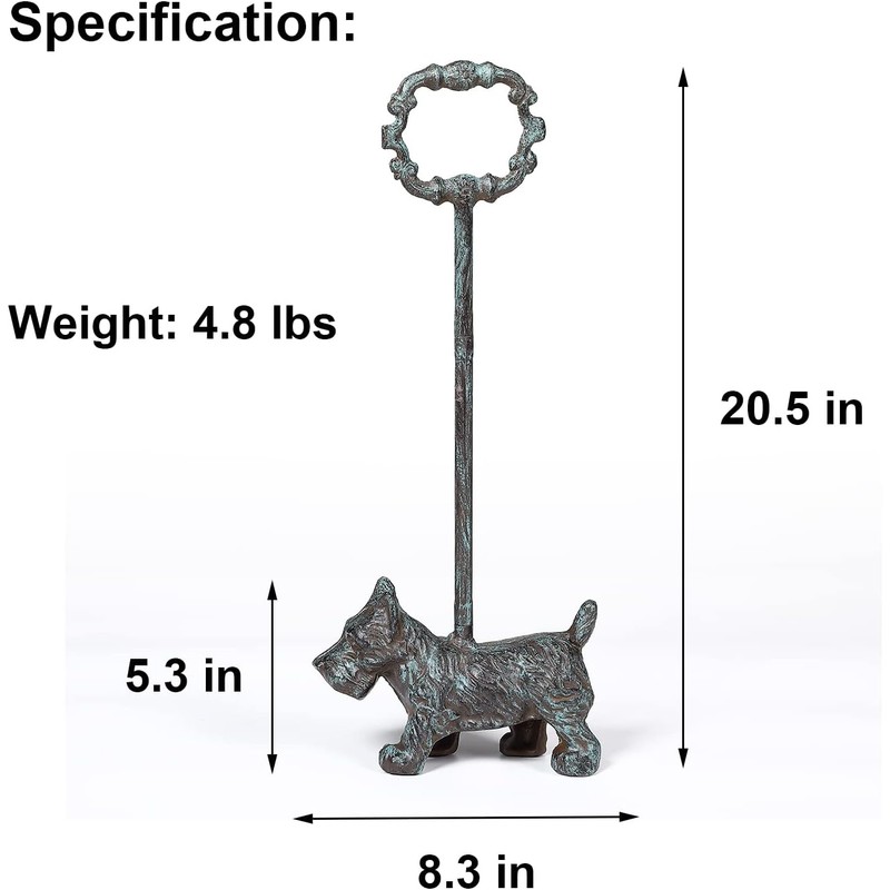 Cast Iron Door Stopper with Handle, 4.88 Lbs Heavy Duty