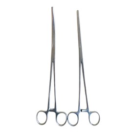 Panther Surgical Stainless Steel Set of 2 PCS Straight & Curved 10'' Line Cutter Carps Sea Fly Unhooking Fishing Forceps