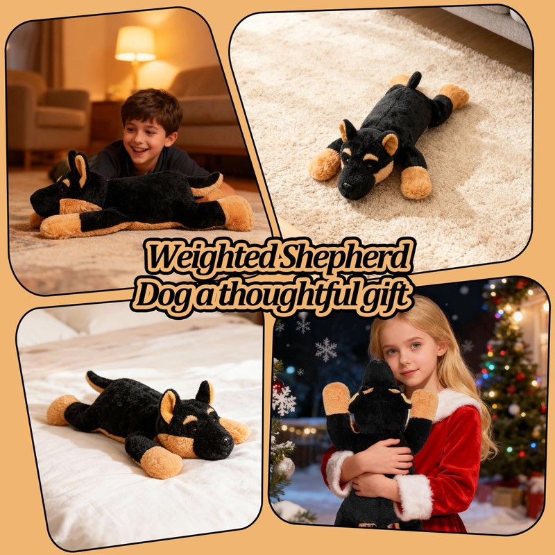 CSVBTRF Weighted Stuffed Animals, 4.1 lbs 20" German Shepherd Plush