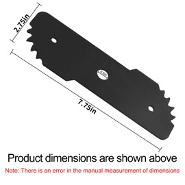 7-1/2-inch Edger Hog Heavy-Duty Edger Replacement Blade EB-007 for Black & Decker Landscape Trencher/Trimmer, Fits Model LE750, LE710, LE760, LE500, EH1000 and Craftsman CMEED400 - Hardened Steel
