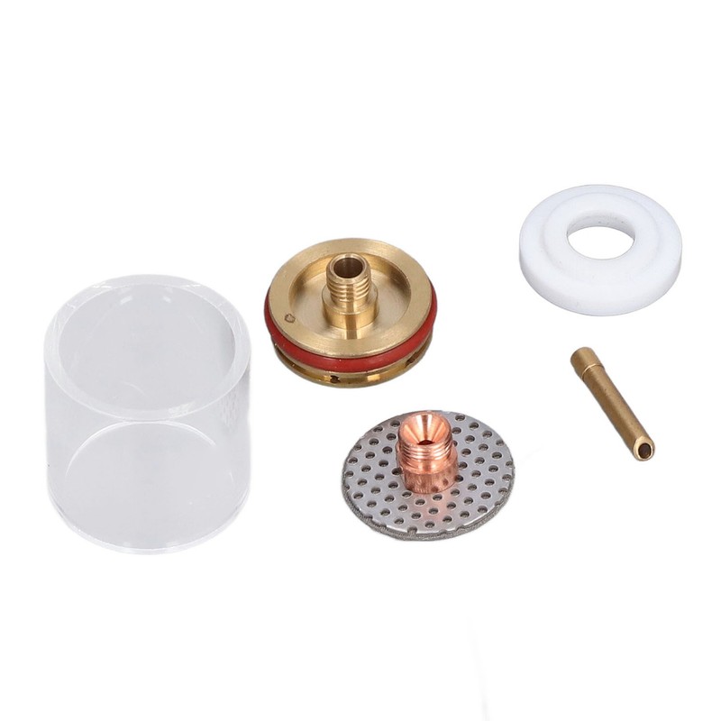 5Pcs/Set TIG Welding Torch Cup Brass Glass Cups Collet Nozzle
