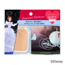 Integrate Pro Finish Foundation Special Set C, Limited Cinderella Design, Refill + Limited Cinderella Design Case, Ochre 10, 0.4 oz (10 g) (x 1)