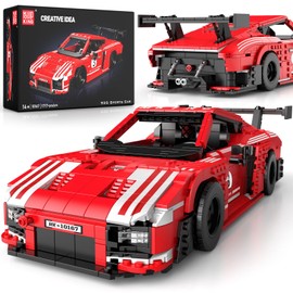 Mould King Classic Sport Car Building Sets, Creative Classic Cars for Boys Age 14, Display Model for Home or Office Décor,10167 Cool Vehicles Model Toys Birthday Gifts for Adults & Kids,1717 PCS