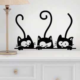 Cats Wall Stickers Funny Vinyl Decal Living Room Art Nursery Cute Decoration Interior Design Pets Stencil