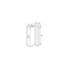 CRL Clear Plastic "Z" Shaped Shower Door Pull Handle- 2/PK