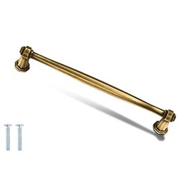 Decoranddecor Antique Brass Copper Silver Matt Black Pewter Door Pull Handle Kitchen Cupboard Cabinet Drawer Pull (160mm Hole Center, Antique Brass)