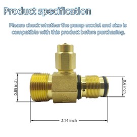 7106264 Pressure Water Outlet Kit Replacement Simpson AAA Pressure Washer Pumps 530001 530002 530008 53009 530011 530013 530016 ‎Brass