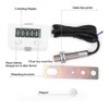 Magnetic Induction Counter,Digital Electronic Punch Counter,Metal Sensor, 5-Digits LCD Digital