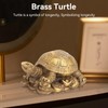 Brass Turtle Statue, Turtles Figurines Feng Shui Decor Brass Animal