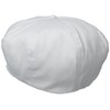 Dorfman Hat Co. Men's White Cap 8/4 Panel (Medium, White)