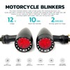 Rich Choices Red CNC Motorcycle Bullet LED Turn Signal Light