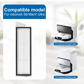 Fixbetter 4 Pcs Replacement HEPA Filters For Roborock S8 MaxV Ultra Robot Vacuum Cleaner Accessories