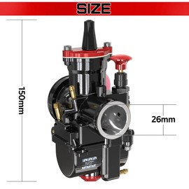 1PZ PW0-K26 PWK 26MM Carburetor Carb With Air Filter Interface Wind Cup Replacement for 70cc to 140cc 2T 4T Engine GY6 Engine Dirt Bike Mini Bike SSR TTR Apollo TaoTao ATV