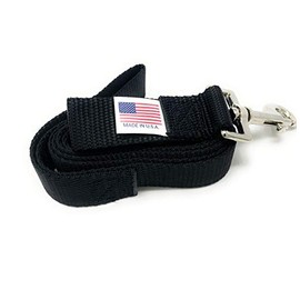 Standard Length Nylon Leash (8 Foot, Black)