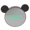 Mirror Alarm Clock 2 Level Brightness Adjustment Ear Design LED
