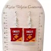 Handmade Cheez Its Earrings - Cracker Earrings - Chips Earrings