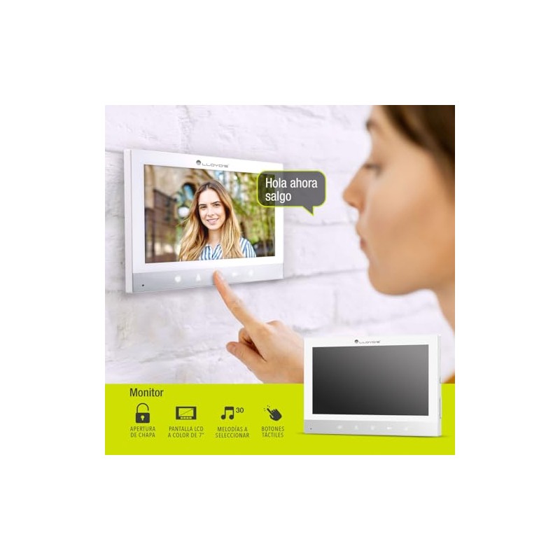 Lloyd's Video Interfón 7” LCD HD con visión Nocturna y