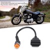 6Pin OBD2 Diagnostic Cable Adapter Professional Fault Detection for Motorcycle
