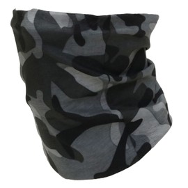 Camouflage Face Mask Army Balaclava Camo Bandana Military Tactical Headwear Survival Game Bicycle BMX Bike Outdoor XMLG Type (GRAY-Camo)