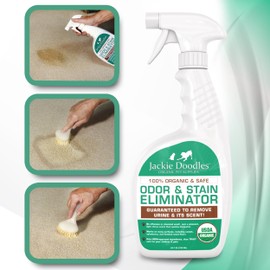 Jackie Doodles Urine Remover, Eliminates Odors of Cats, Dogs, People Too Safely (Ready to Mix, 24 OZ)