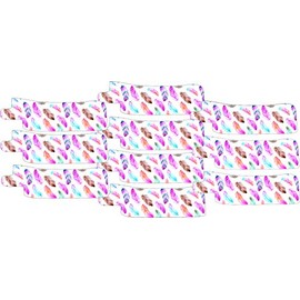 Nasogastric or Oxygen Tube precut Adhesive Tape Watercolour Feather Theme x 10 Pack. (Mix of Left & Right Side)