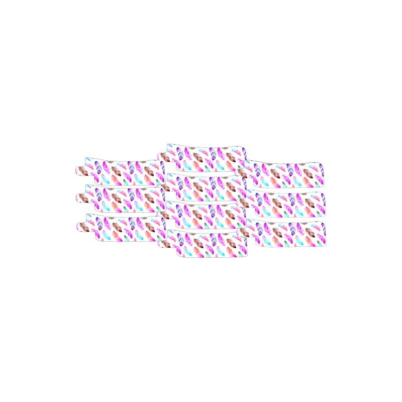 Nasogastric or Oxygen Tube precut Adhesive Tape Watercolour Feather Theme