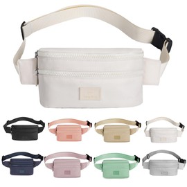 Bumbags Waist Fanny Pack Ladies Fashion Bum Bag with Adjustable Belt for Sport Hiking Girls Women (Beige)