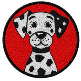 Dalmatian Patch Embroidered Iron on Patches for Clothes Backpacks Bags Jeans Jackets Size 3" ID45095