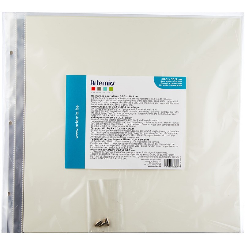 Artemio 10 Plastic Sleeves Photo Album 30.5 x 30.5 cm-3