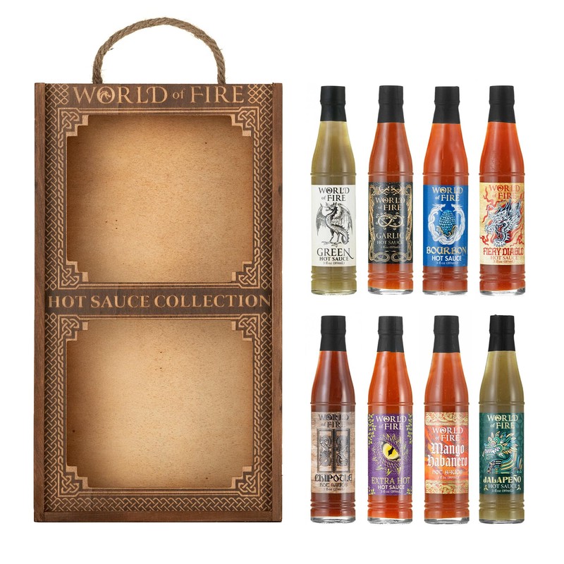 World of Fire Hot Sauce Variety Pack - 8 Hot