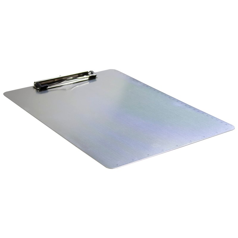eco-eco A4 Aluminum Clipboard with Low Profile Metal Clip and
