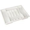 Rubbermaid Adjustable Cutlery Tray, White