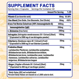 Taoters Contains probiotics - Colostrum 40% capsules - Digestive health - Immune system