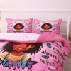 GRAT TIOC Black Girl Comforter Set Twin for Kids Teens,God