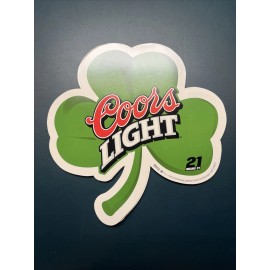 Coors Light Beer Sign Shamrock (St. Patrick’s Day - Man Cave - Bar Decoration)