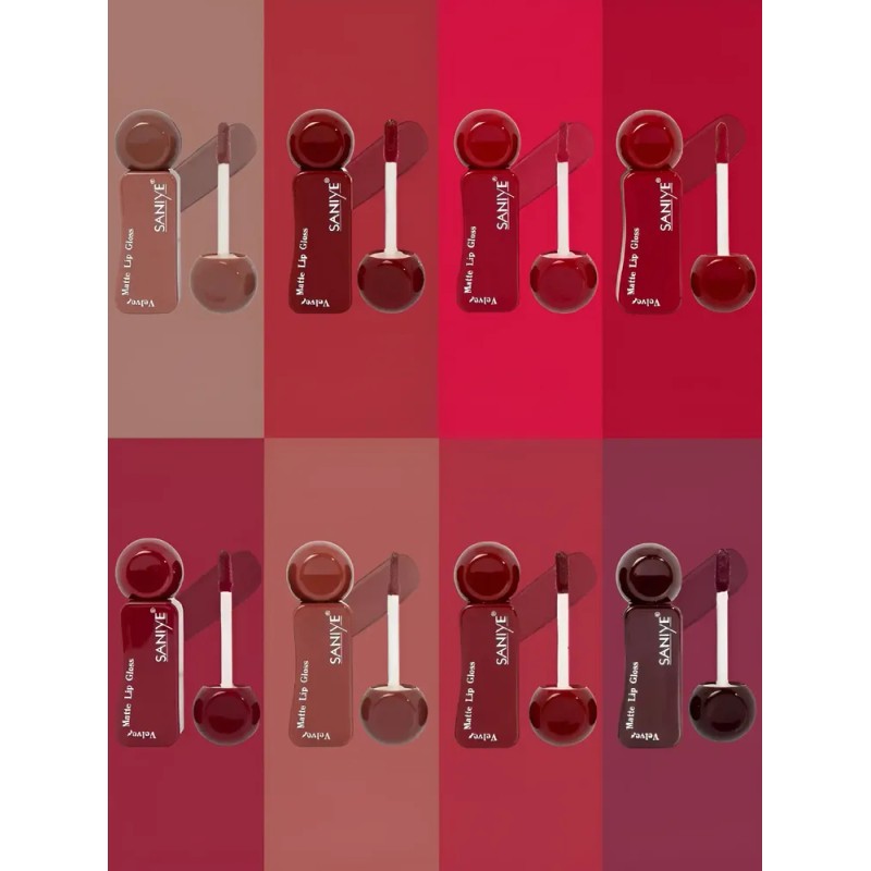 Set De 8 Labiales Efecto Mate Líquidos Cobertura Total Tonos