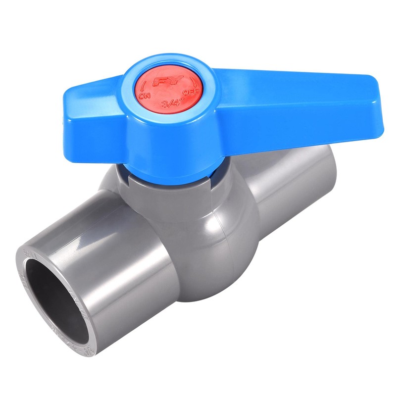 sourcing map Ball Valve, 25mm ID PVC Socket End Shut