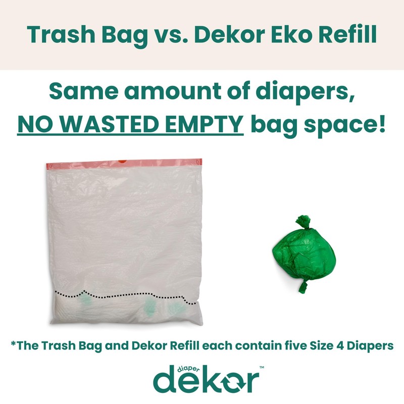 Diaper Dekor Eko Classic Refills, 4 Count | ONLY Eco-Friendly