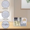 Yomjarl Coffee Bar Station Organizer,Clear Plastic Coffee Bar Accessories Bin