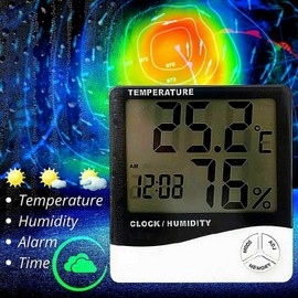 JKU 2-Pack Medidor Digital De Humedad y Temperatura Termometro Ambiental Higrometro