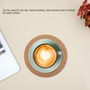 Round Cork Coasters,Unfinished Round Wood Blank Coaster Bulk for Drinks