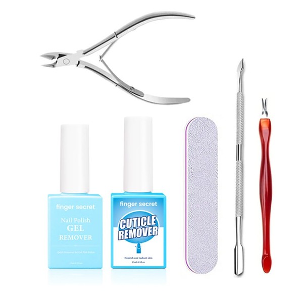 Cuticle Remover Kit: Nail Care with Cuticle Remover, Nail Polish