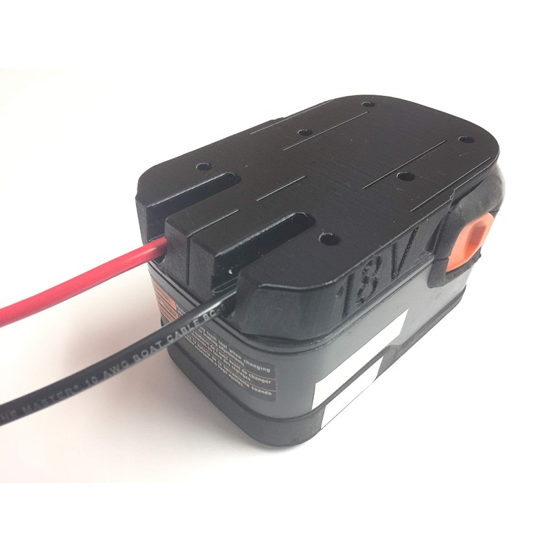 Terrafirma Technology 10AWG Battery Adapter for Ridgid 18V Hyper li-ion