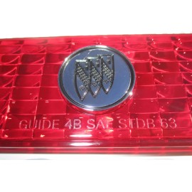 CARS 1963 Buick Riviera Tail Lamp Lens Tri-Shield Emblem. Die Cast Chrome Plated